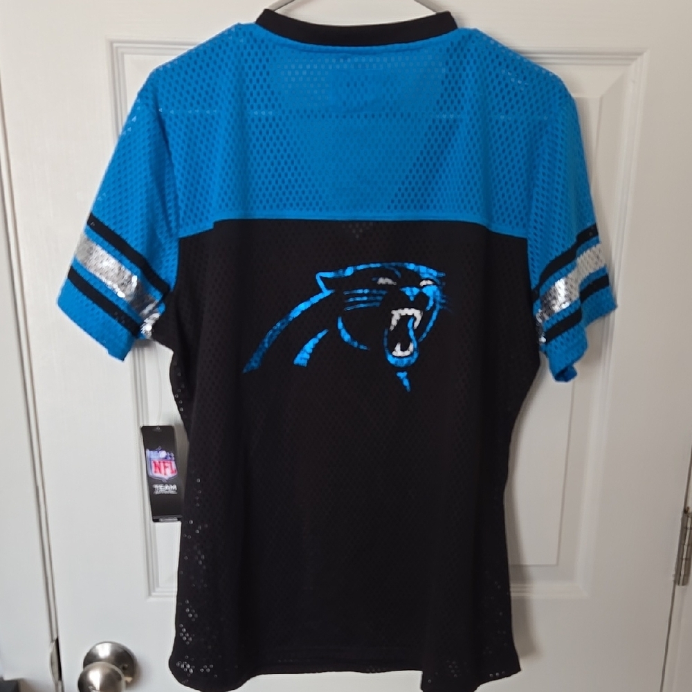 NFL Carolina Panthers Women's Jersey - Blue and Black - Picture 5 of 6